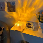 Wave Lamp, Wave Light Cube, Aurora Glow Lamp Crystal Night Light, Romantic Lamp for Room Decor, LED Wave Lights