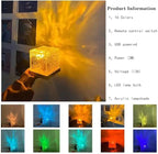 Wave Lamp, Wave Light Cube, Aurora Glow Lamp Crystal Night Light, Romantic Lamp for Room Decor, LED Wave Lights